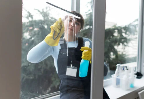 Nettoyage de vitres intérieures et extérieures à l'Isle-Bouzon